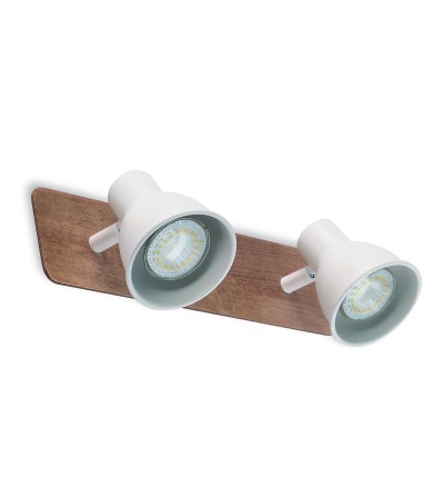 REGLETA MIKO BLANCO 2L GU10 MADERA